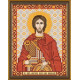 Никита Св.Вмч. , ткань с рисунком для вышивания бисером 13х17см