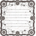 Черное и белое, бумага для скрапбукинга 30,5x30,5см 190г/м2 односторонняя фигурная Mr.Painter