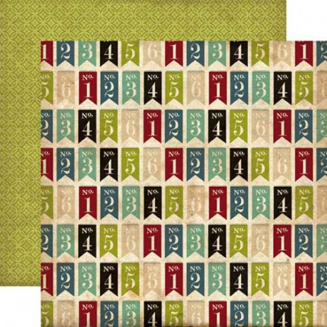 Бумага для скрапбукинга 30*30 см 180 гр/м2 двусторонняя LOVELY NOTABLES Echo Park Paper