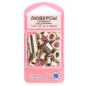Никель, люверсы d 7мм с установщиком 20шт металл Hemline
