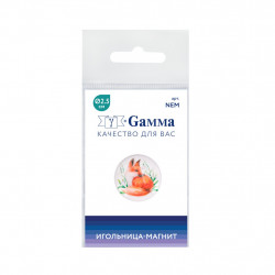 Лисичка, игольница-магнит d2,5см пластик