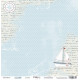 Лодочка из коллекции Море, лист односторонней бумаги 30х30см, 190гр/м Scrapmir