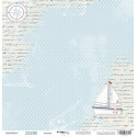Лодочка из коллекции Море, лист односторонней бумаги 30х30см, 190гр/м Scrapmir