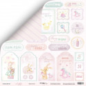 Карточки 2 из коллекции Little Bunny, лист двусторонней бумаги 30х30см, 190гр/м Scrapmir