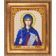 Юлия Св.Мученица, ткань с рисунком для вышивки бисером 13,5х16,5см Благовест