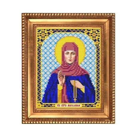 Ангелина, ткань с рисунком для вышивки бисером 13,5х16,5см Благовест