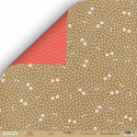 Следы из коллекции Hello Cristmas, лист двусторонней бумаги 30х30см, 190гр/м Scrapmir