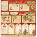 Карточки из коллекции Christmas Night, лист односторонней бумаги 30х30см, 190гр/м Scrapmir