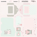 Конверты Baby Gir, лист двухсторонней бумаги 20х20см, 190гр/м Scrapmir