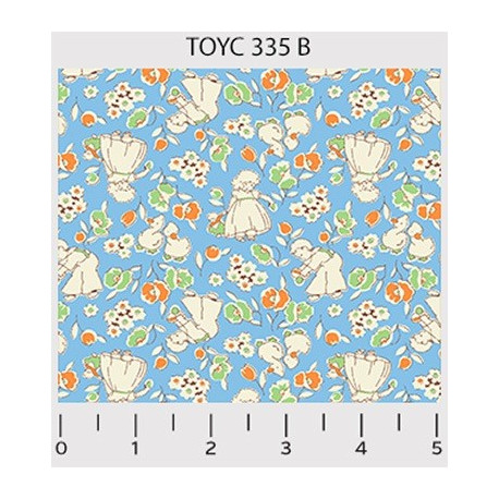 Ткань для пэчворка TOY CHEST 50х55(±1см) 100% хлопок PEPPY