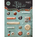 Time to Dream(eng.), набор эпоксидных наклеек 16шт Scrapmir
