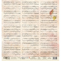 Музыка из коллекции Школьная пора, лист односторонней бумаги 30х30см, 190гр/м MoNa design