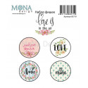 Love is in the air, набор скрап-фишек для скрапбукинга 4шт. MoNa design