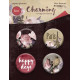 Charming (Очарование), набор скрап-фишек для скрапбукинга 4шт. Scrapmir