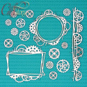 Рамки стимпанк, чипборд 12х15см CraftStory