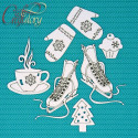 Зимние Забавы, чипборд 12х15см CraftStory