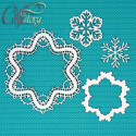 Зимнее кружево, чипборд 11х11см CraftStory