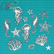 Морские обитатели, чипборд 11х11см CraftStory