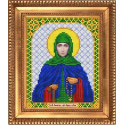 Евдокия, ткань с рисунком для вышивки бисером 13,5х16,5см Благовест