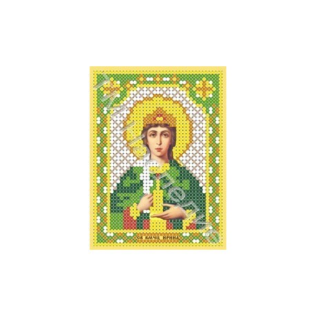 Ирина, ткань с рисунком для вышивания бисером 8,5х11,3см Наследие