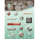 Nordic Spirits, набор эпоксидных наклеек 16шт Scrapmir