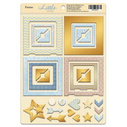 Little Bear, набор рамок из чипборда с золотым фольгированием 30шт. Scrapmir
