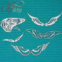 Крылья, чипборд 11х11см CraftStory