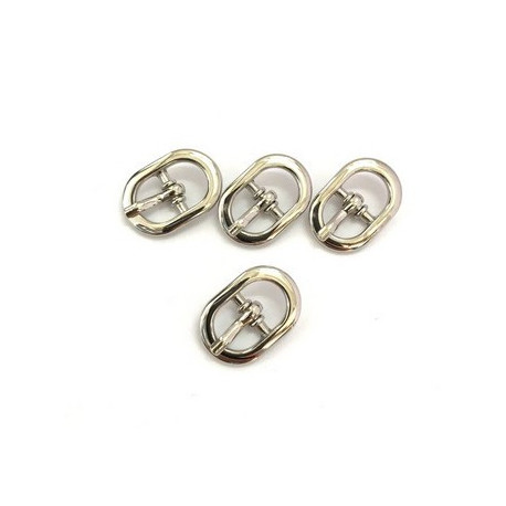Пряжка мини серебро металл 18х12мм 4шт Magic4Toys