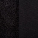 Черный, плюш трикотажный 50х50(±1см) PLF 390±10г/кв.м 50% хлопок 50% полиэстер Gamma