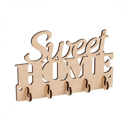 Sweet Home - ключница, заготовка для декорирования фанера 4мм 20х13см Mr.Carving