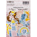 Маленькая русалочка, набор высечек для скрапбукинга 57шт. MoNa design