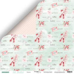 Пуанты из коллекции Oh, Ballet, лист двусторонней бумаги 30х30см, 190гр/м Scrapmir