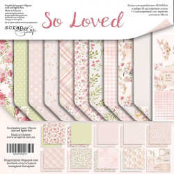 So Loved, набор двусторонней бумаги 30х30см, 190гр/м, 11листов Scrapmir