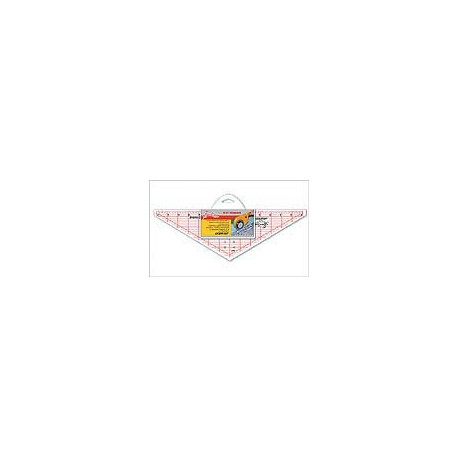 Линейка-треугольник 120градусов 36,86х11,46см пластик SewEasy