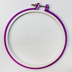Пяльцы круглые, цветные d19см пластик с регулировочным винтом N