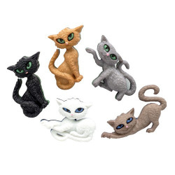 Кошки, набор пуговиц 5шт пластик Dress It Up