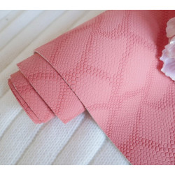 Терракот чешуя, кожзам Soft touch для скрапбукинга 33х70(±1см) толщина 0,8-1мм