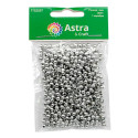 Серебро, бусины металлик 4мм 15гр(440+/-20шт) круглые акрил Astra