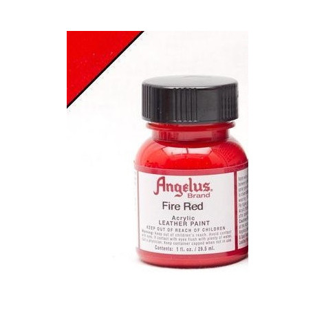Fire Red(Огненно-Красный) краска для кожи акриловая 29,5мл Angelus