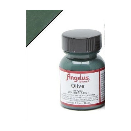Olive(Оливковый) краска для кожи акриловая 29,5мл Angelus