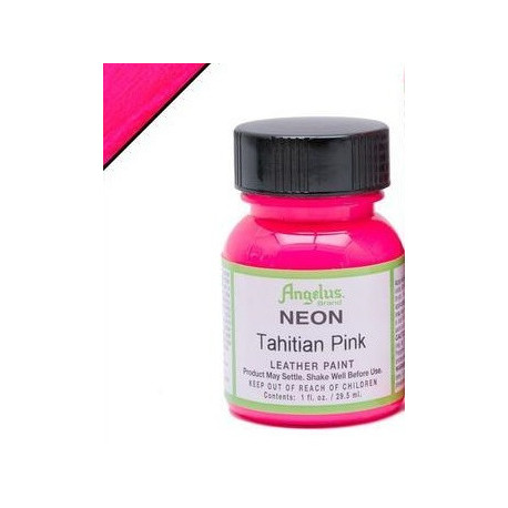 Tahitian Pink Neon(Розовый Таитянский Неон) краска для кожи акриловая 29,5мл Angelus