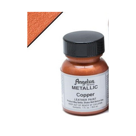 Copper Metallic(Медь Металлик) краска для кожи акриловая 29,5мл Angelus