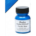 Pacific Blue Metallic(Тихоокеанский Синий Металлик) краска для кожи акриловая 29,5мл Angelus