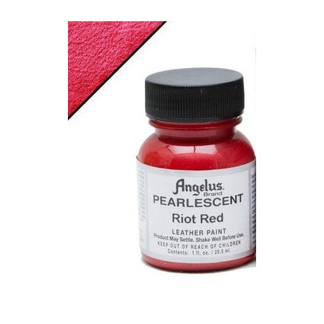 Riot Red Pearlescent(Мятежный Красный Перламутр) краска для кожи акриловая 29,5мл Angelus