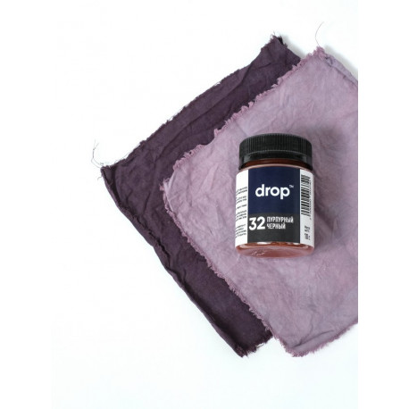 Пурпурный черный, краситель для ткани Drop №32 10гр