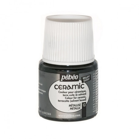 Металлик, краска по керамике и металлу Ceramic 45мл PEBEO +t!