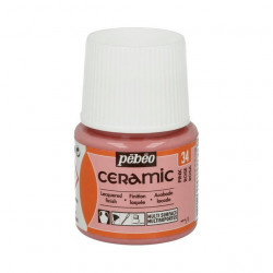Розовый, краска по керамике и металлу Ceramic 45мл PEBEO +t!