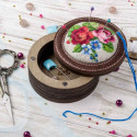 Набор для создания игольницы d8,5см h4см фанера 19цв ВС