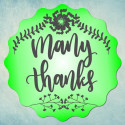 Many thanks S 5х5х0,5см, молд силиконовый универсальный АП