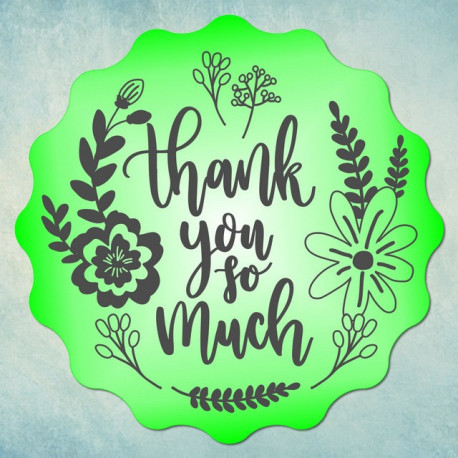 Thank you so much S 5х5х0,5см, молд силиконовый универсальный АП